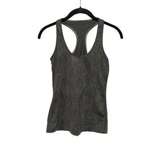 Lululemon Athletic‎ Tank Size 4 Black and Gray Racerback